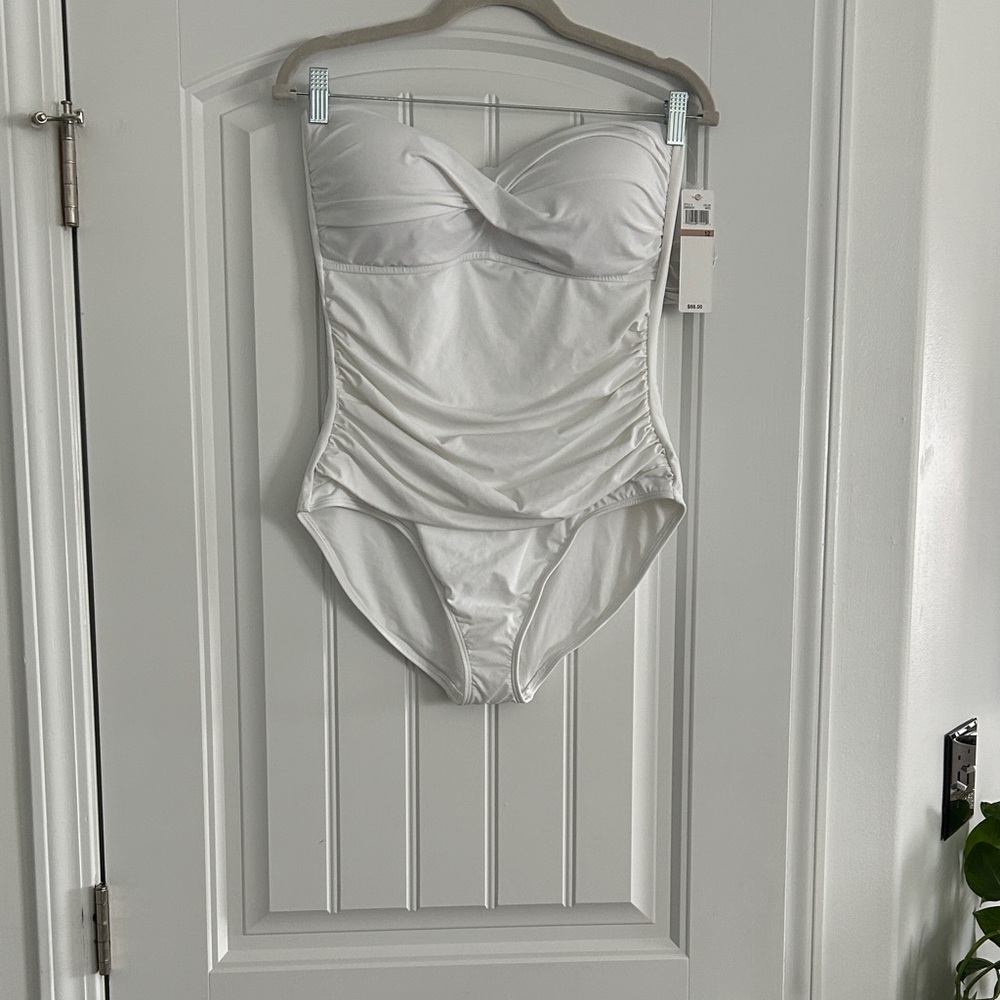 Anne Cole White One Piece Swimsuit